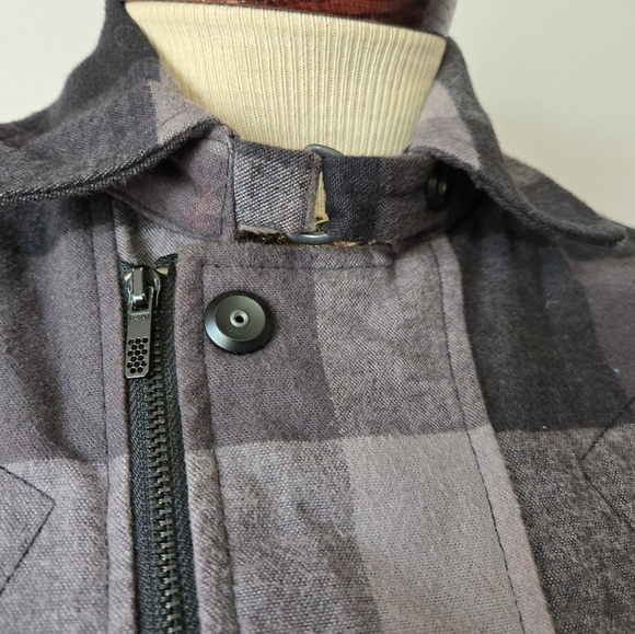 G STAR RAW Grey And Black Plaid Fitted Cotton Jacket. Size XS - Picture 3 of 16